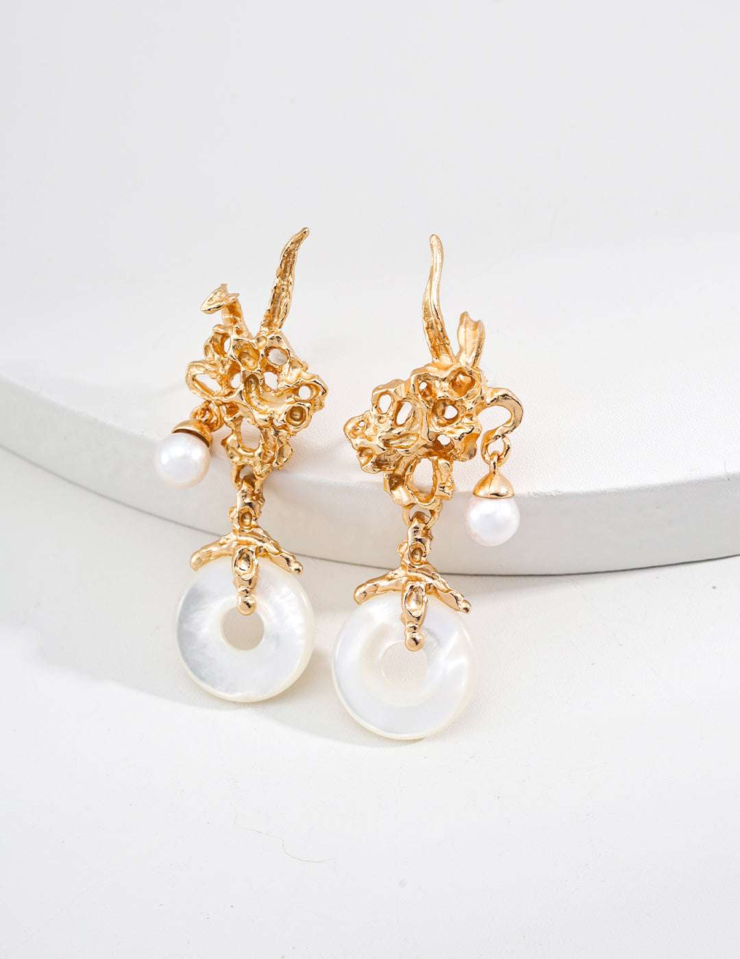 Baroque Aurora Earrings |Eudorra Jewelry.