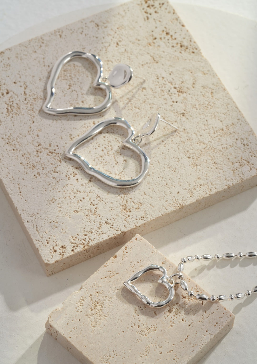 Heart Pendant Necklace | Zirconia Heart Necklace | Eudorra Jewelry
