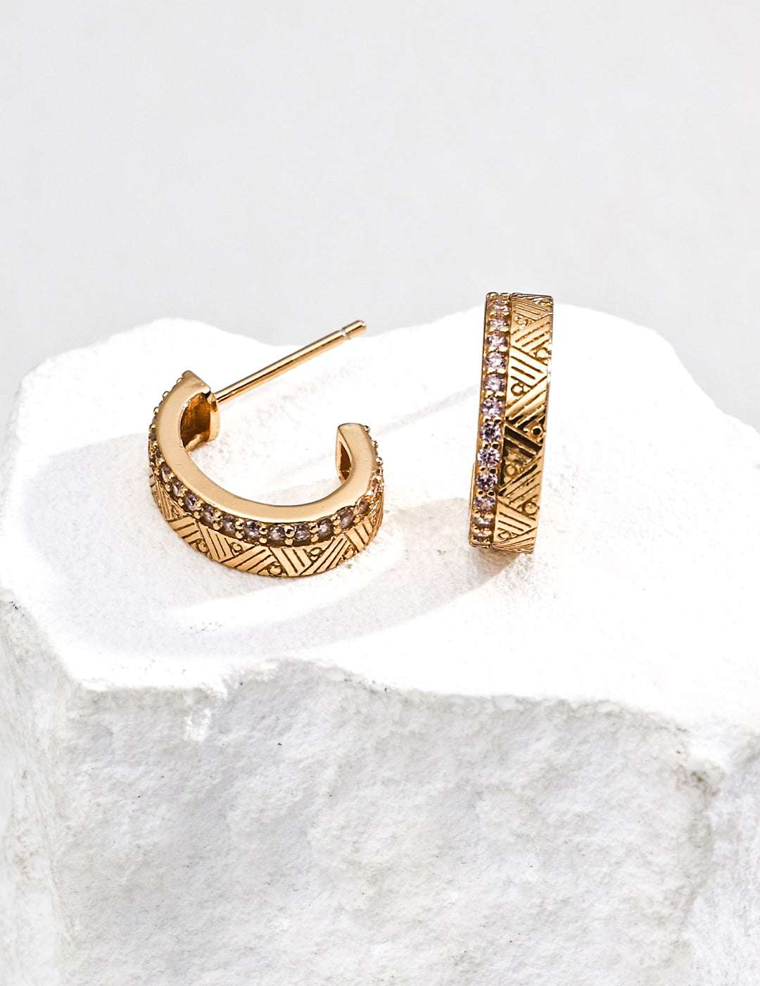Chronicle Spark Earrings |Eudorra Jewelry.