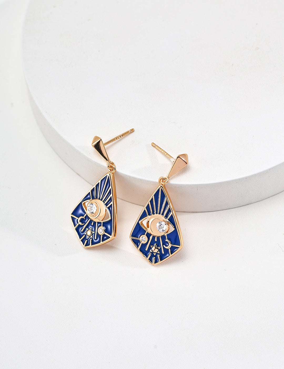 Cobalt Reverie Earrings |Eudorra Jewelry.
