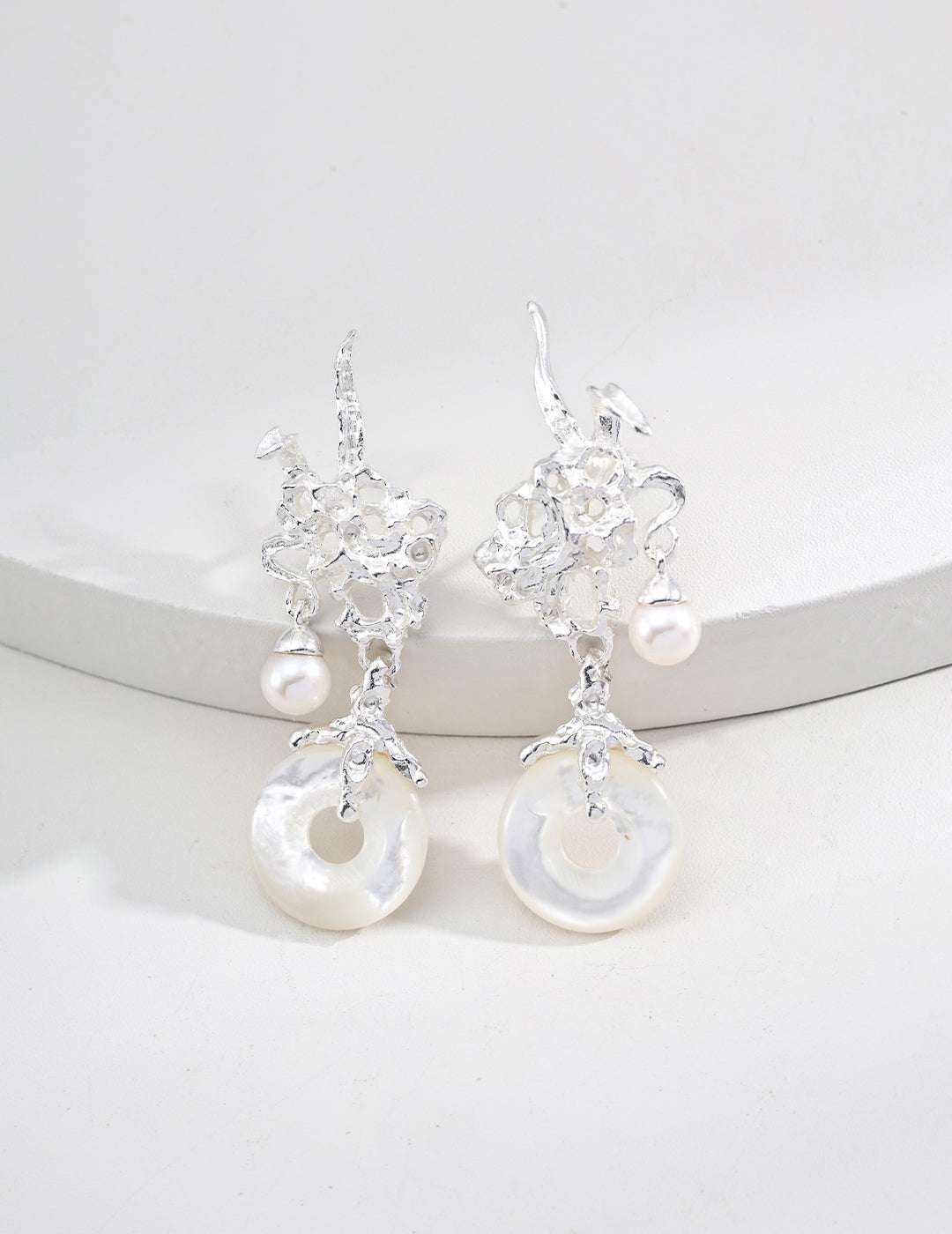 Baroque Aurora Earrings |Eudorra Jewelry.