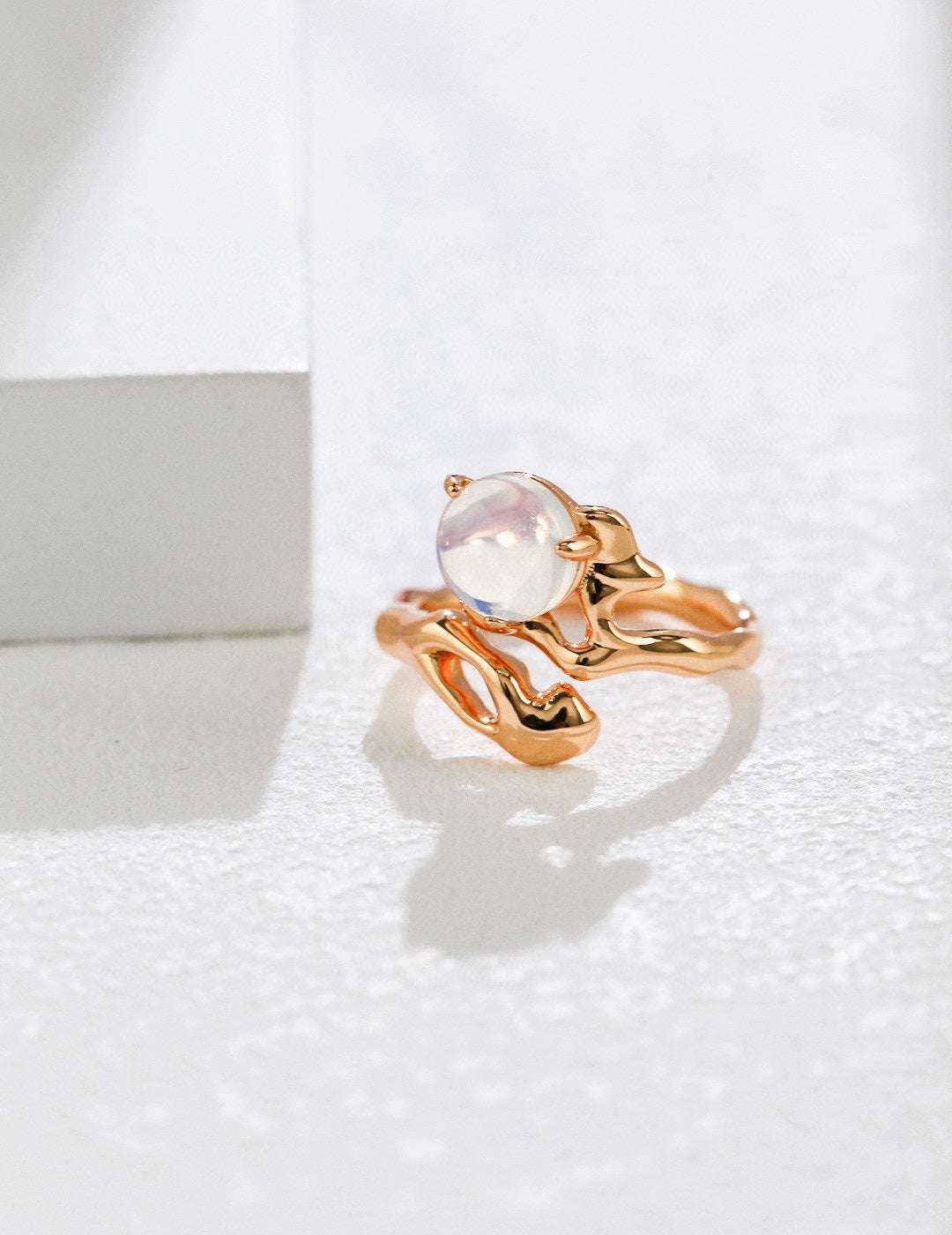 Opal Verdict Ring|Verdict Open Ring | Eudorra Jewelry