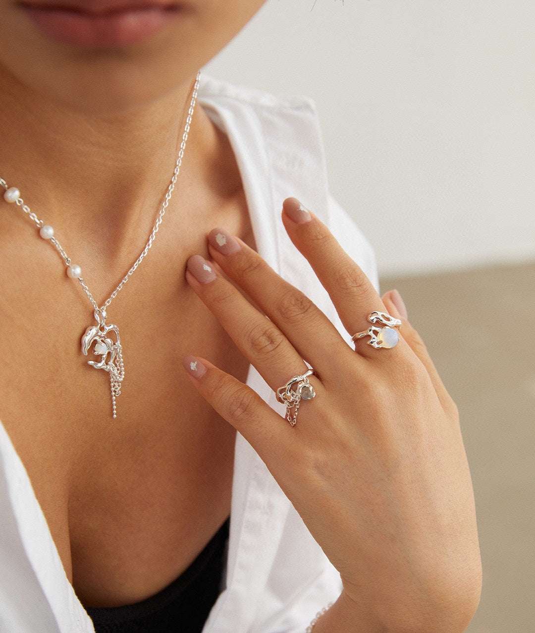 Opal Verdict Ring|Verdict Open Ring | Eudorra Jewelry