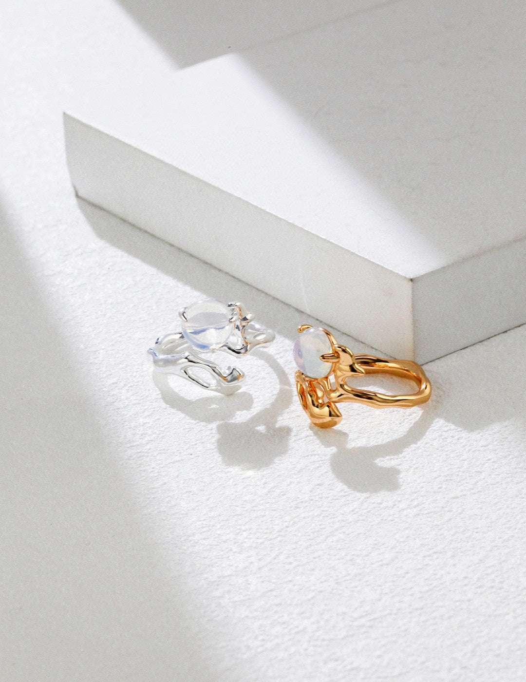 Opal Verdict Open Ring |Eudorra Jewelry.