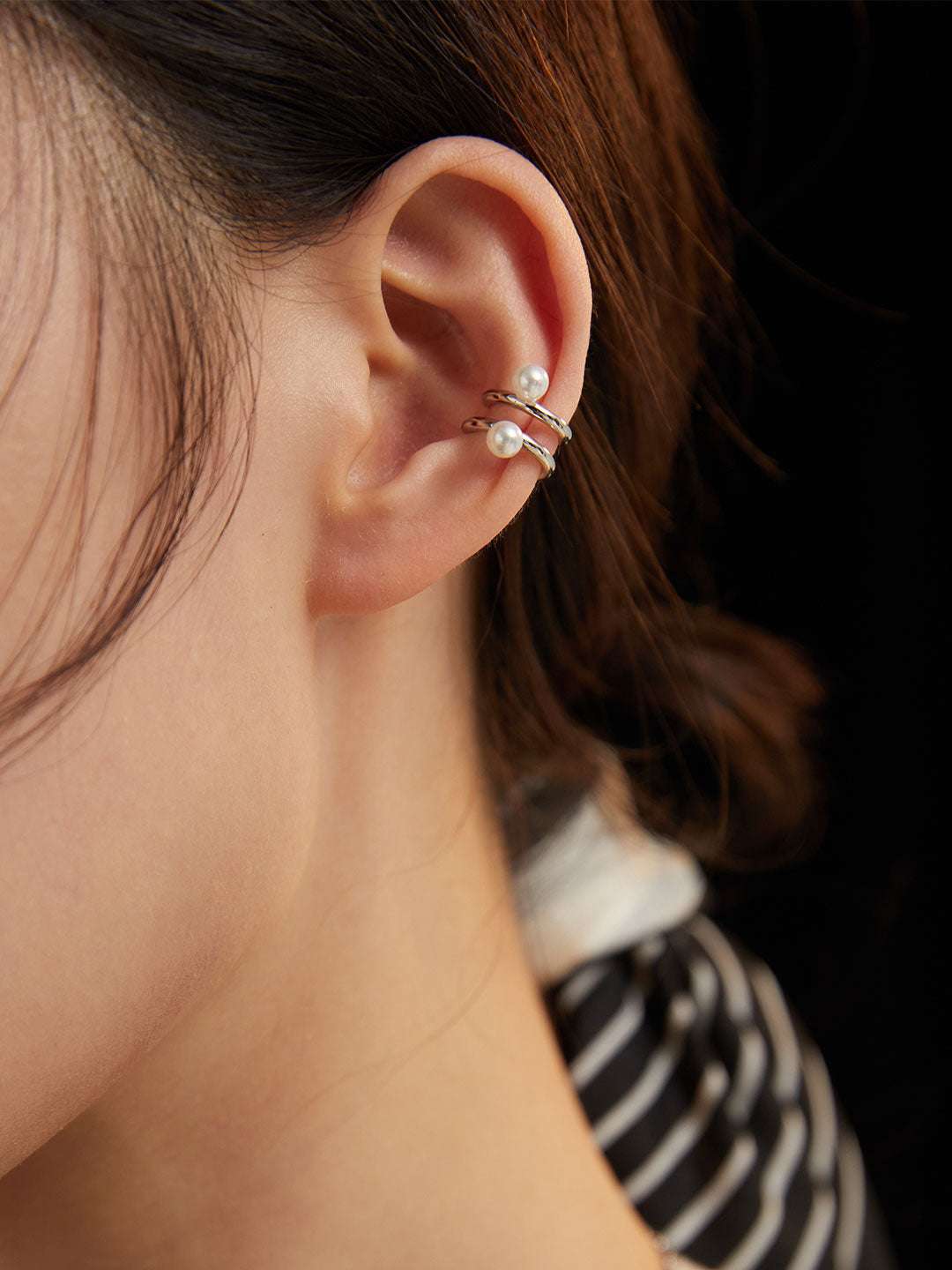 Nacre Rebellion Ear Cuff |Eudorra Jewelry.