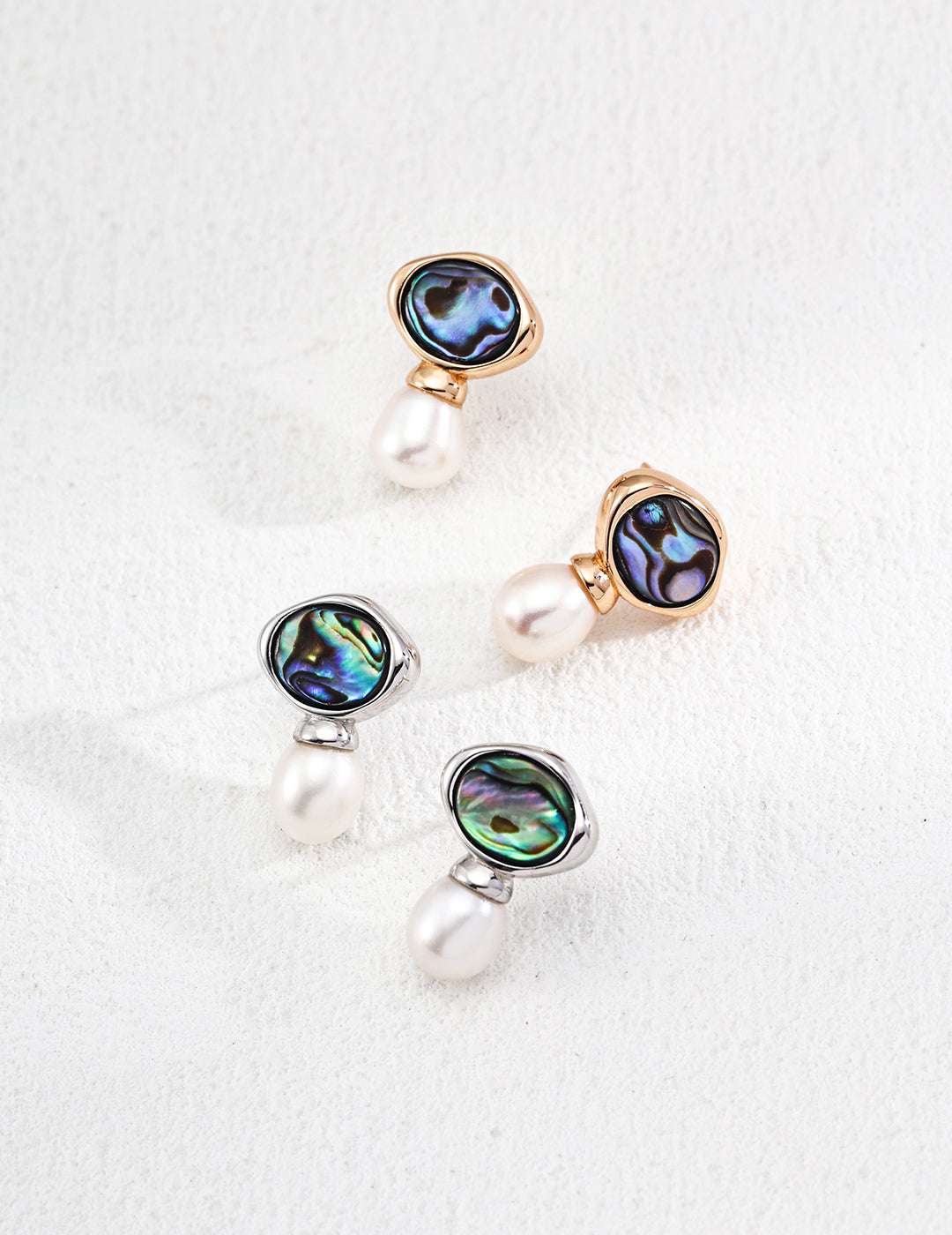 Scallop Halo Earrings|Women's Halo Earrings|Eudorra Jewelry