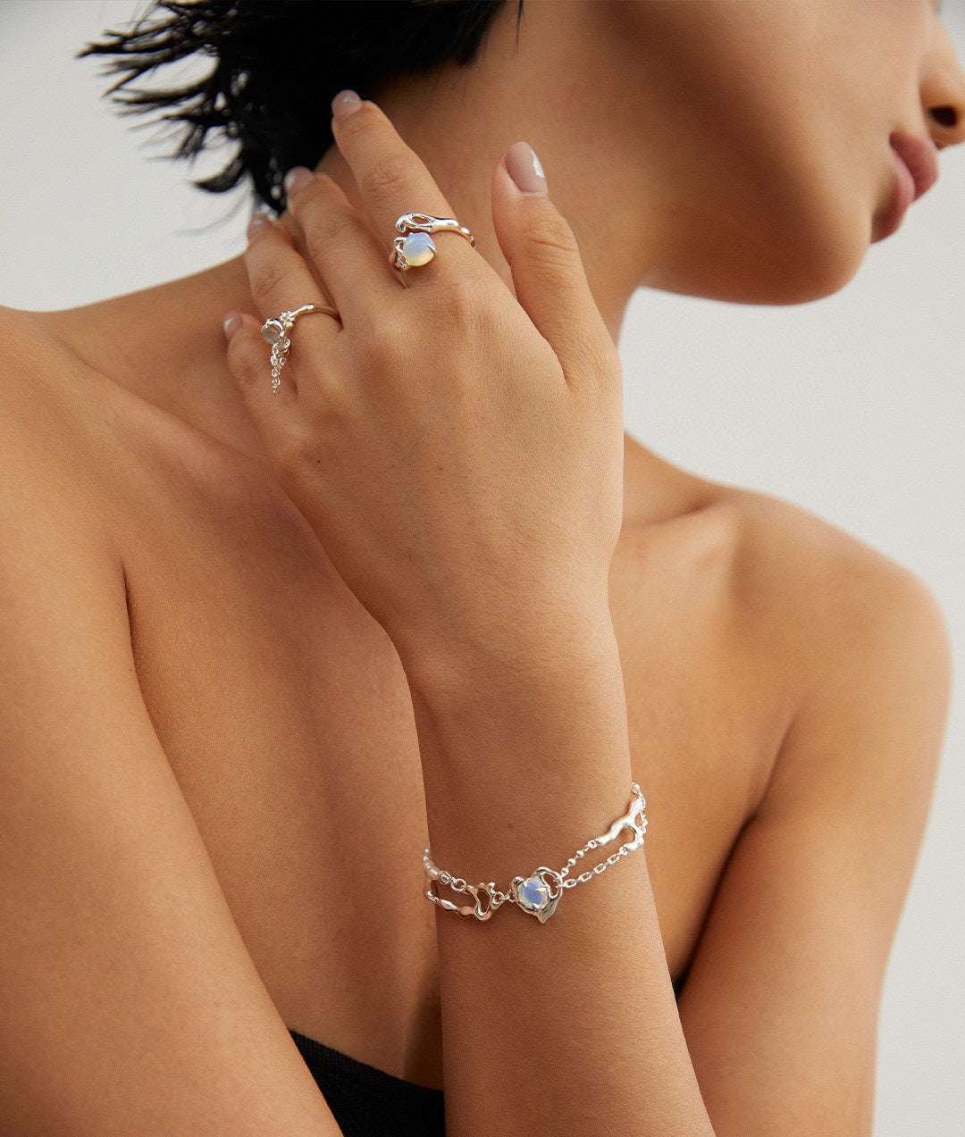 Opal Verdict Ring|Verdict Open Ring | Eudorra Jewelry