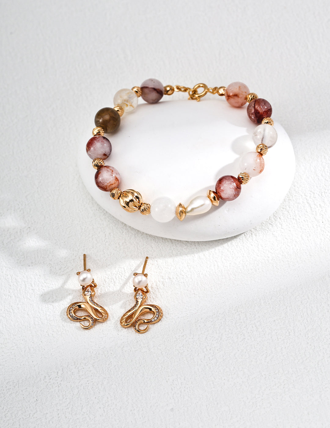 Women's Gemstone Bracelet | Gemstone Charm Bracelet | Eudorra Jewelry