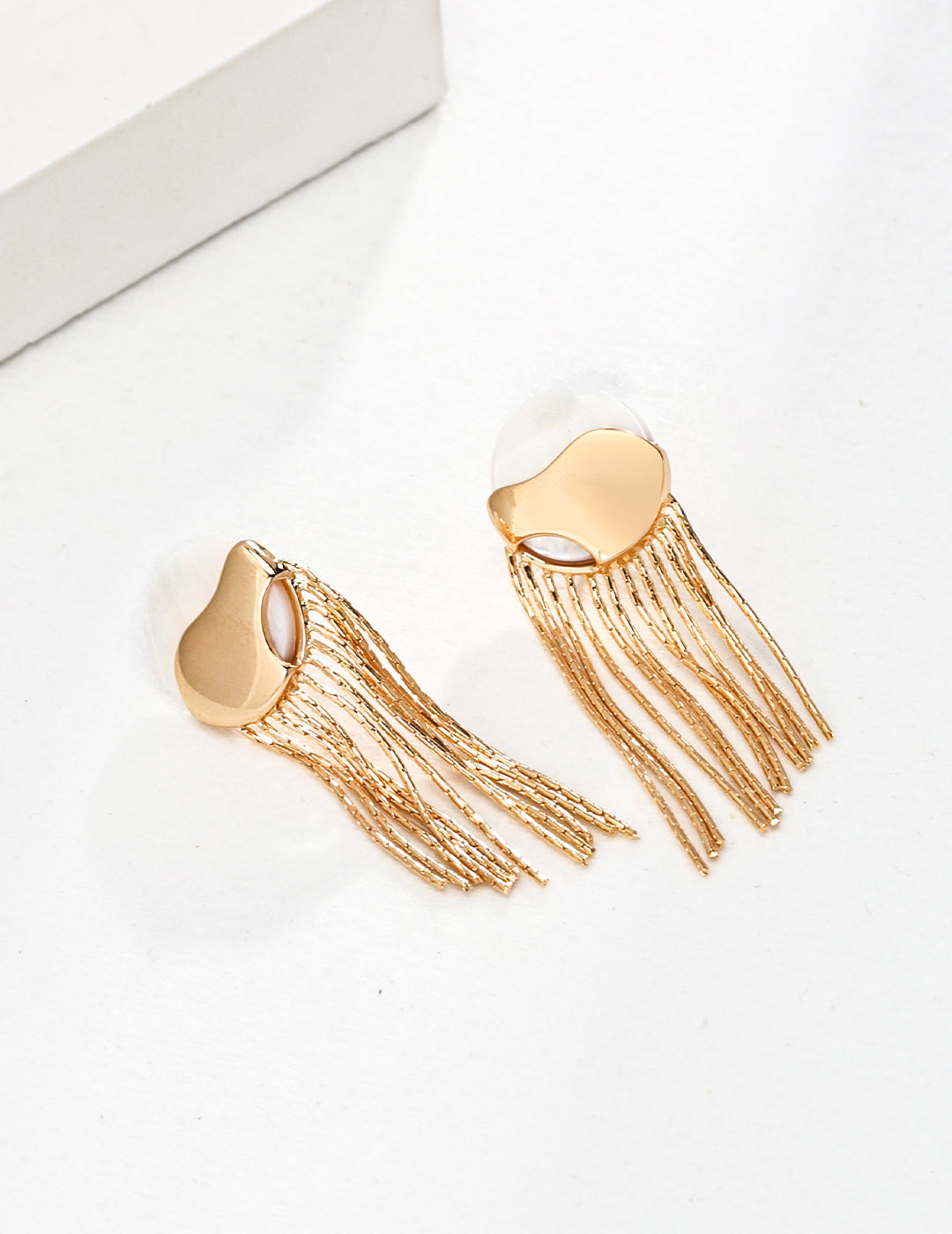 Dangle Earrings | Dual-Tone Tassel Earrings | Eudorra Jewelry