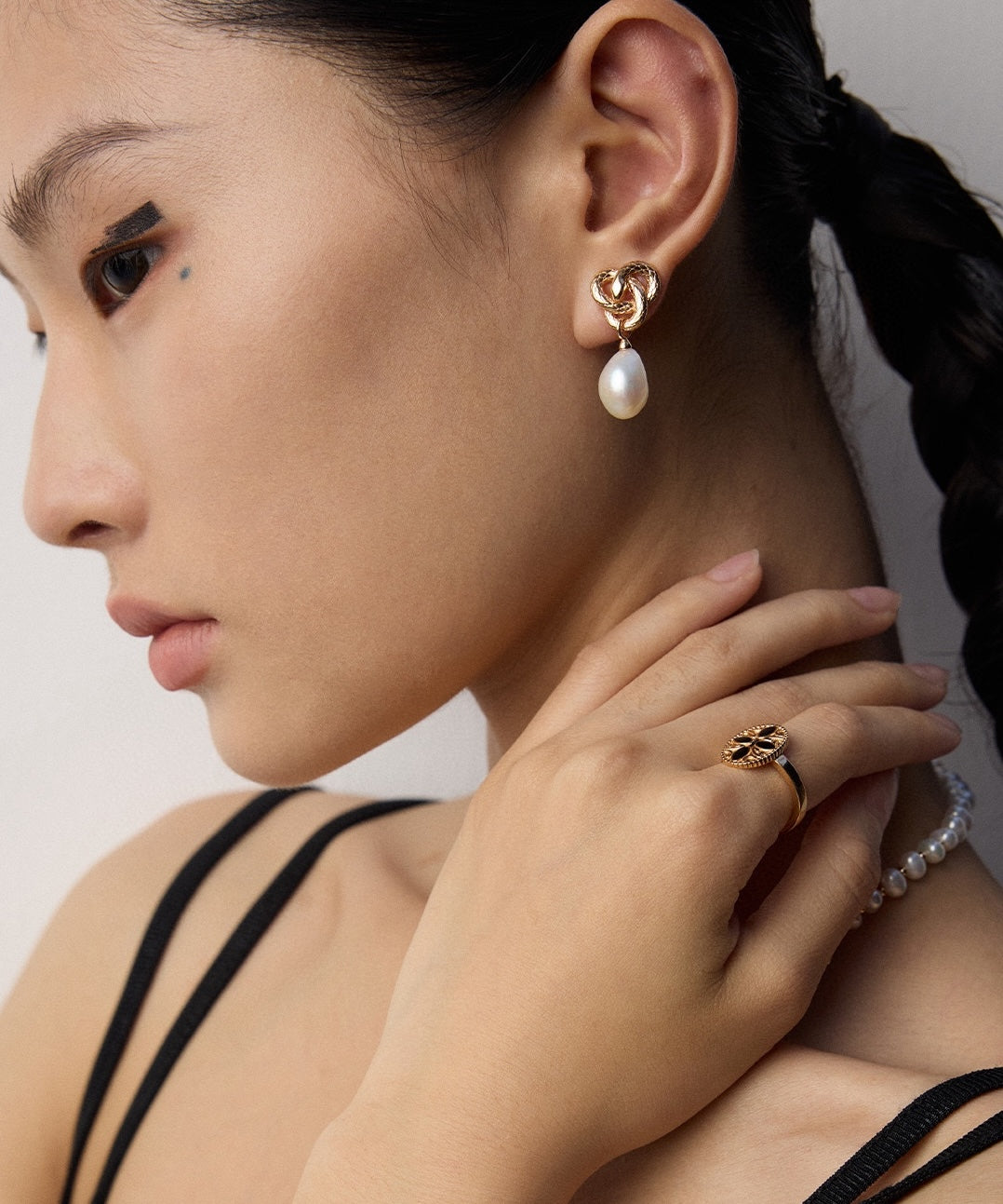 Baroque Pearl Earrings | Sterling Silver Earrings | Eudorra Jewelry