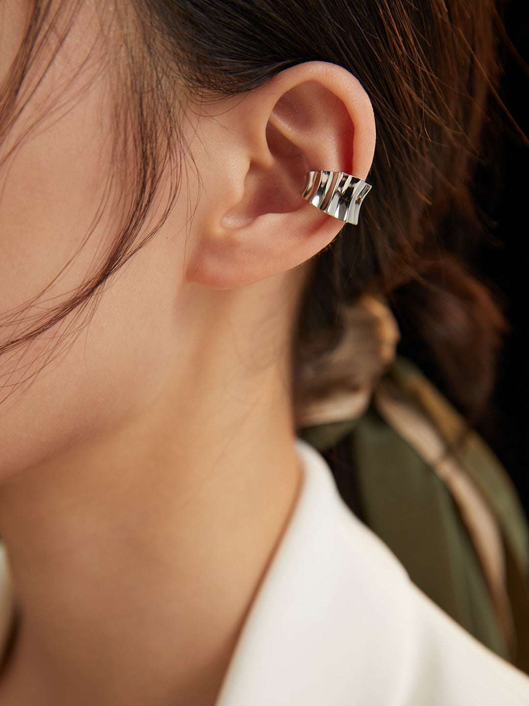 Nomadic Radiance Ear Cuff |Eudorra Jewelry.