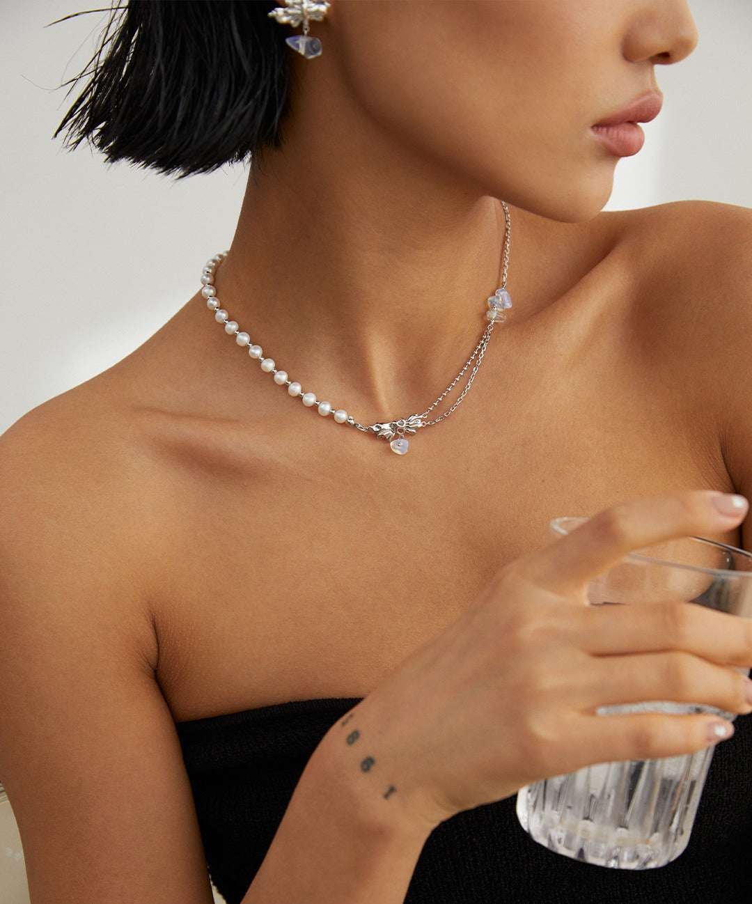 Rebellious Ripple Necklace |Eudorra Jewelry.