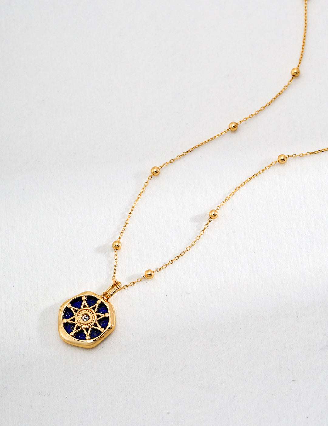Celestial Lapis Necklace |Eudorra Jewelry.