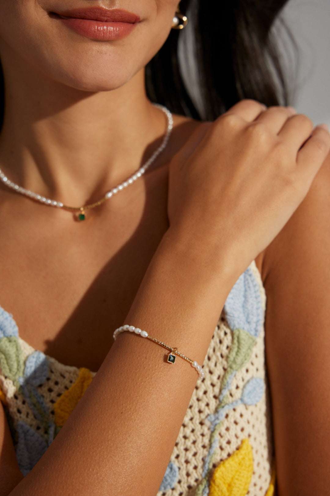 Pearl Ripple Symphony Bracelet |Eudorra Jewelry.