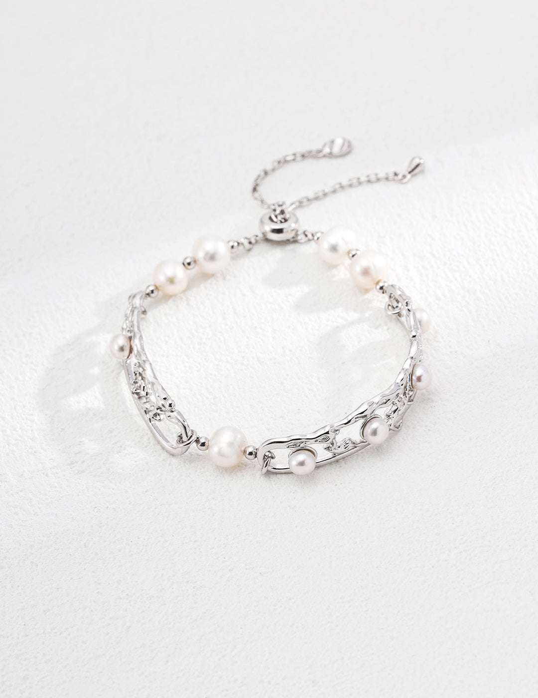 Patina Pearl Locket Bracelet |Eudorra Jewelry.