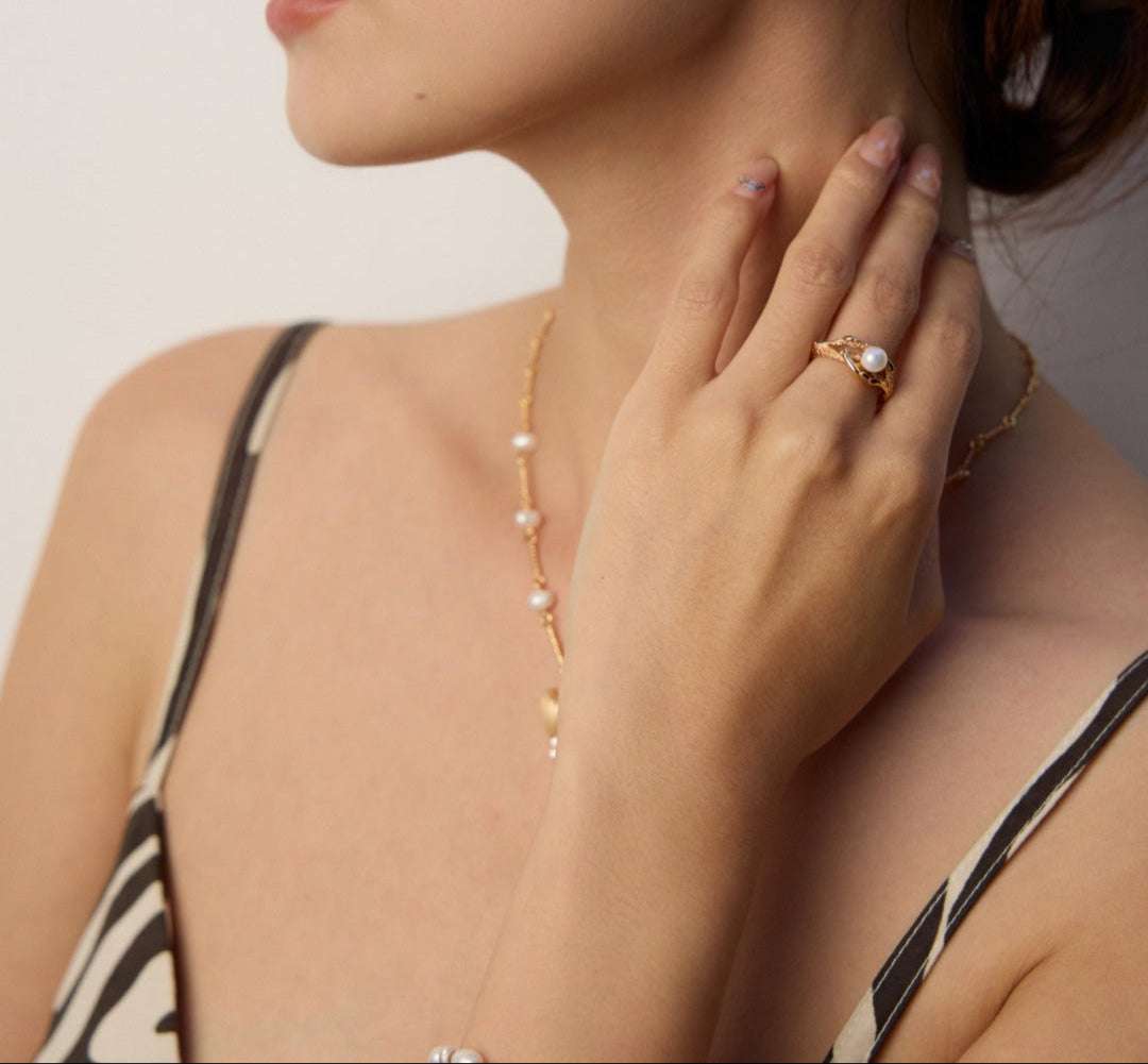 Lunar Soliloquy Ring |Eudorra Jewelry.