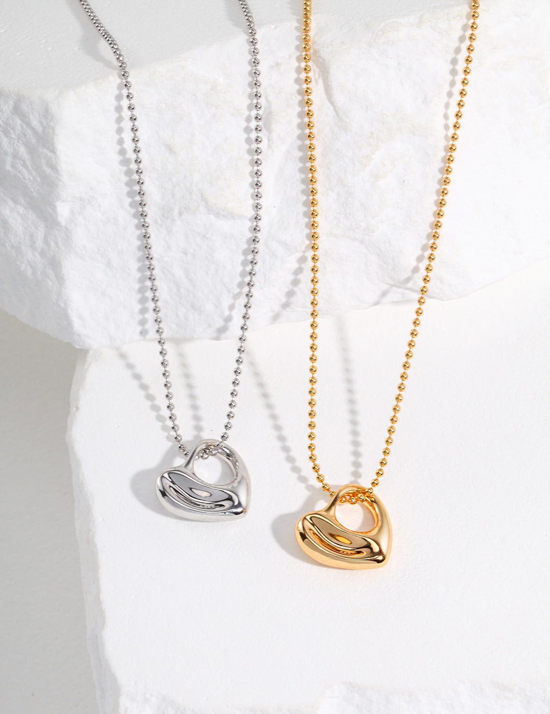 Heart Pendant Necklace | Love Embrace Necklace|Eudorra Jewelry