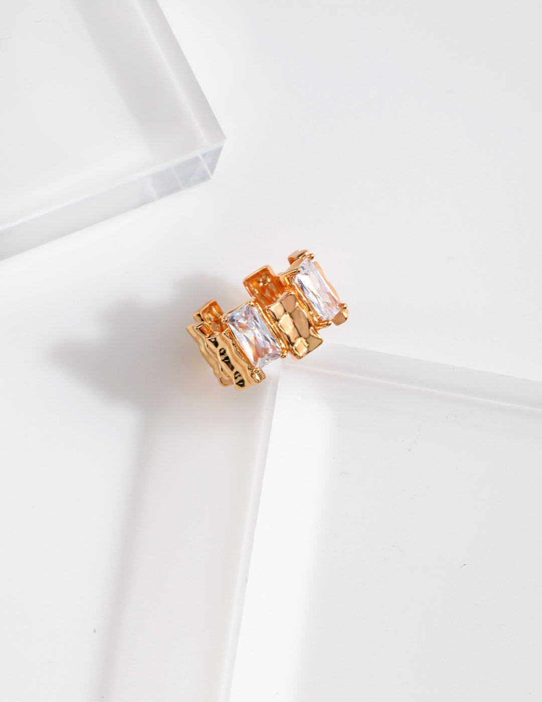 Zirconia Signet Ring | Silver Signet Ring | Eudorra Jewelry