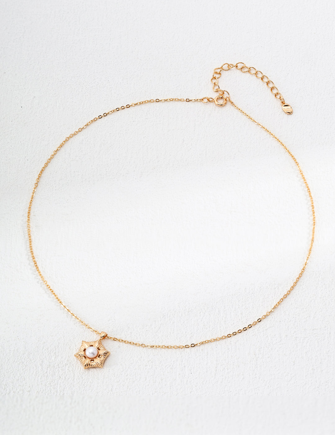Pearl Blossom Necklace | Celestial Pearl Necklace | Eudorra Jewelry