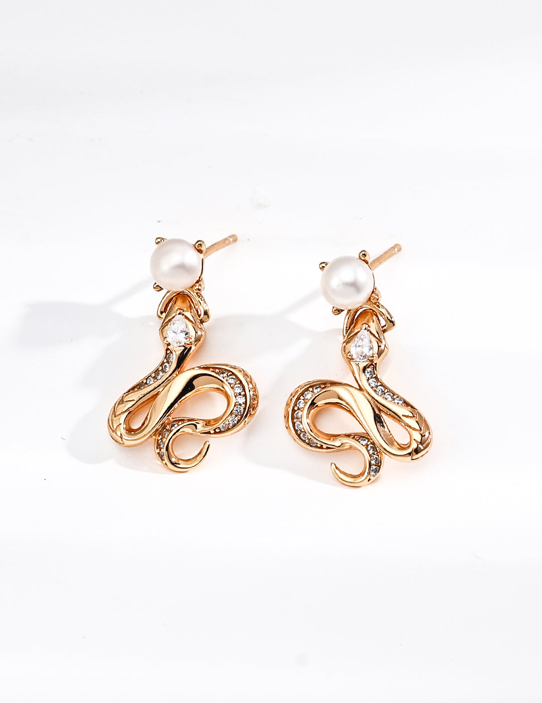 Baroque Pearl Earrings | Zirconia Drop Earrings | Eudorra Jewelry