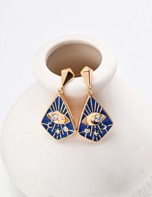 Cobalt Reverie Earrings ｜Eudorra Jewelry.