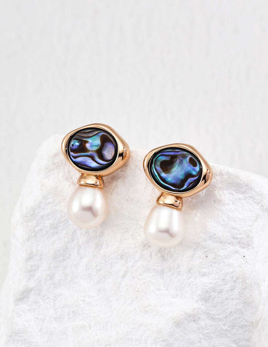 Scallop Halo Earrings｜Women's Halo Earrings｜Eudorra Jewelry