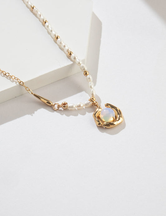 Opal Reverie Necklace ｜Eudorra Jewelry.