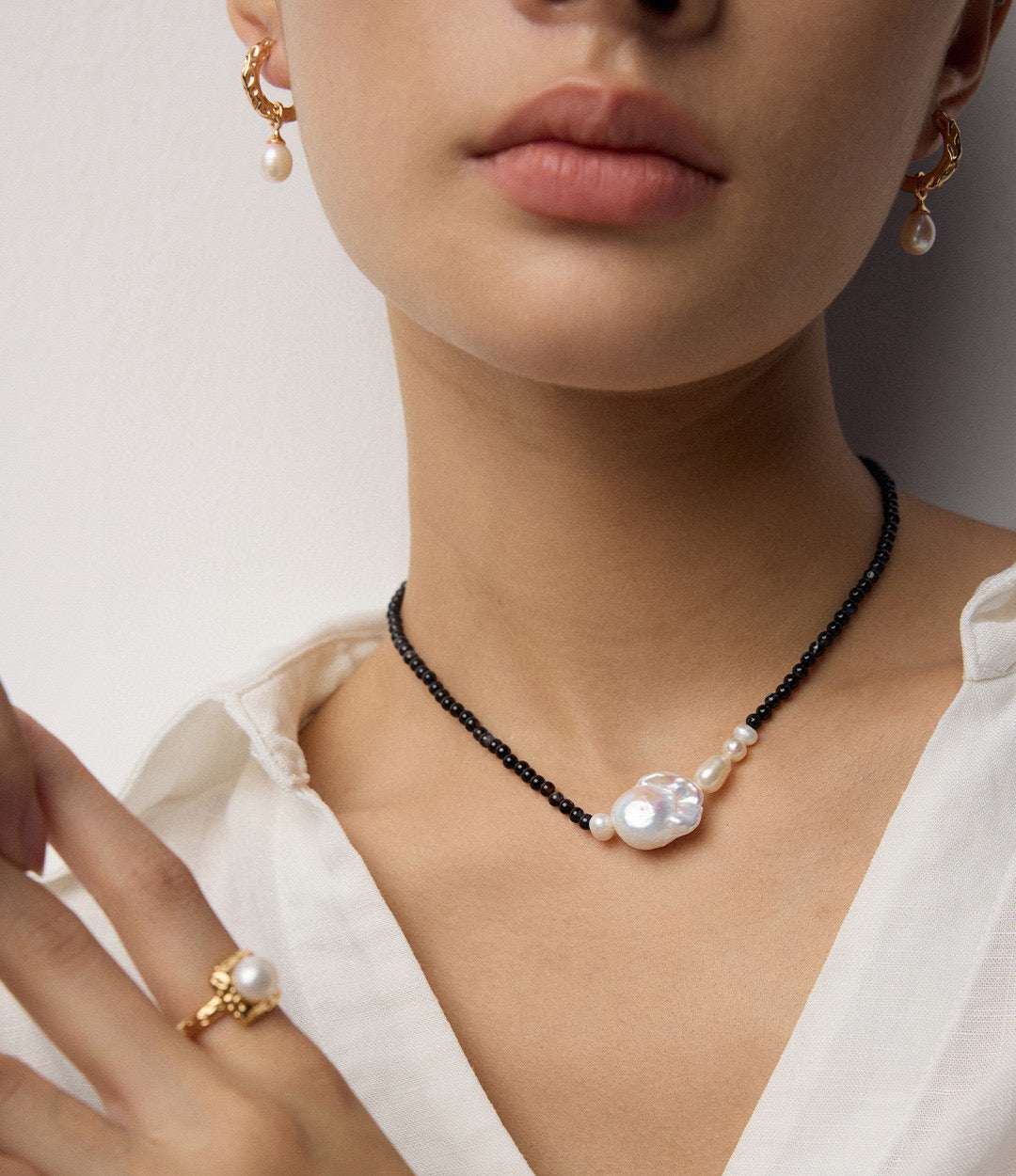Freshwater Duet Earrings | Women's Pearl Earrings | Eudorra Jewelry