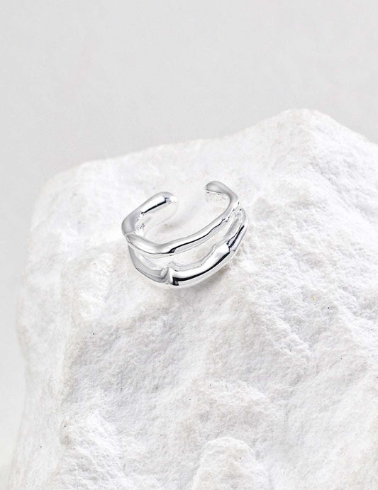 Raw Radiance Ear Cuff ｜Eudorra Jewelry.