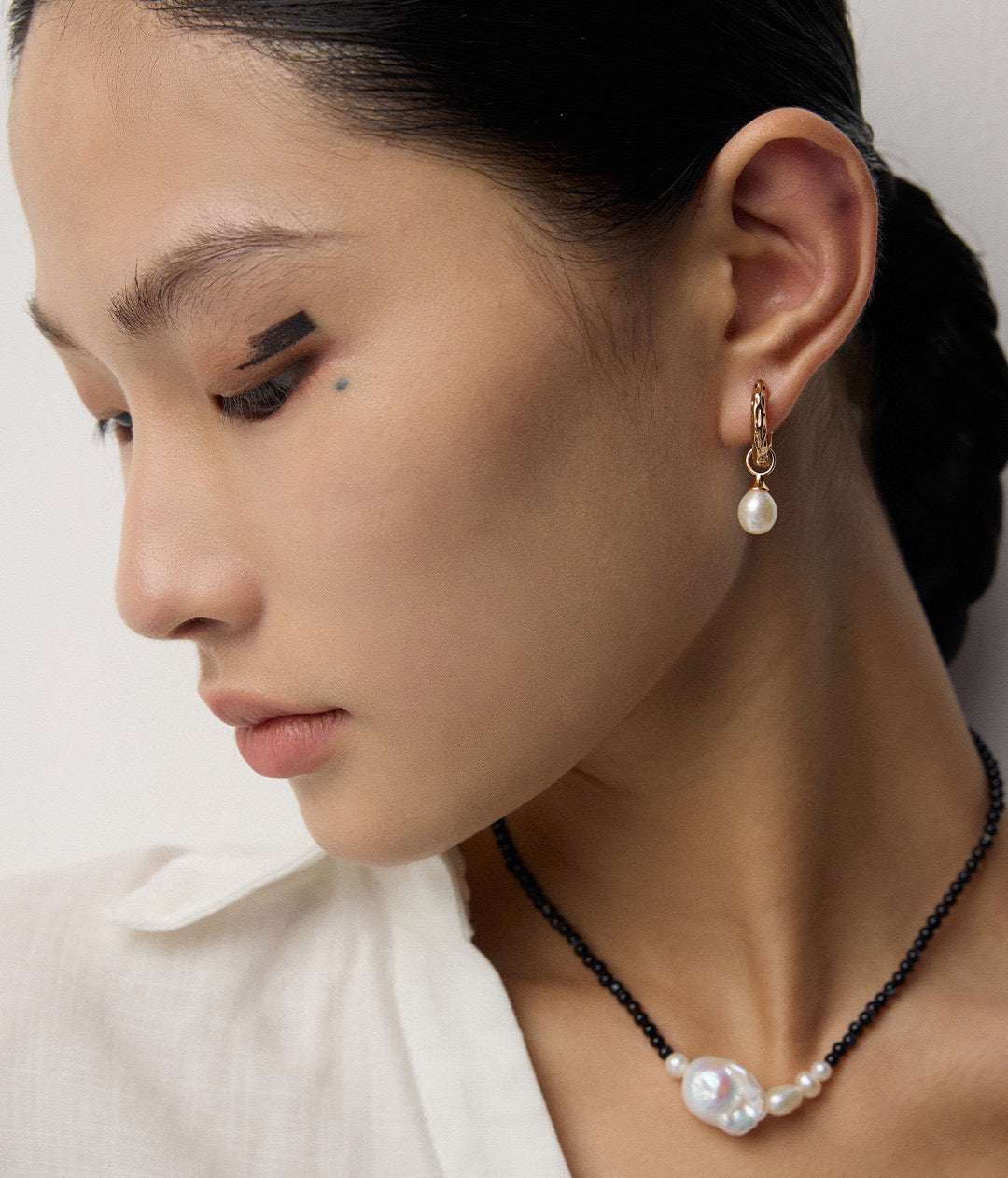 Freshwater Duet Earrings | Women's Pearl Earrings | Eudorra Jewelry