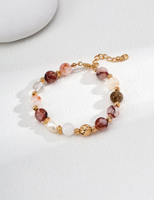 Women's Gemstone Bracelet | Gemstone Charm Bracelet | Eudorra Jewelry