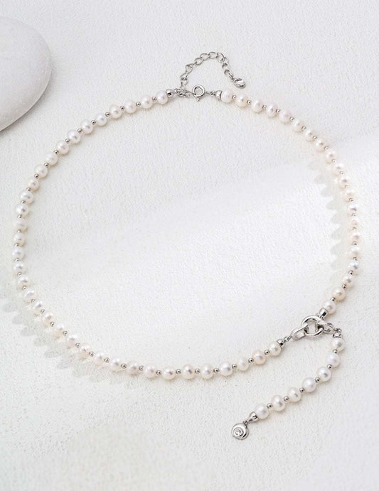 Double R Luster Necklace ｜Eudorra Jewelry.