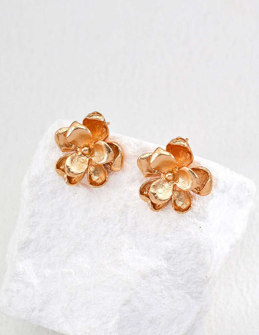 Botanic Radiance Silhouette Earrings ｜Eudorra Jewelry.