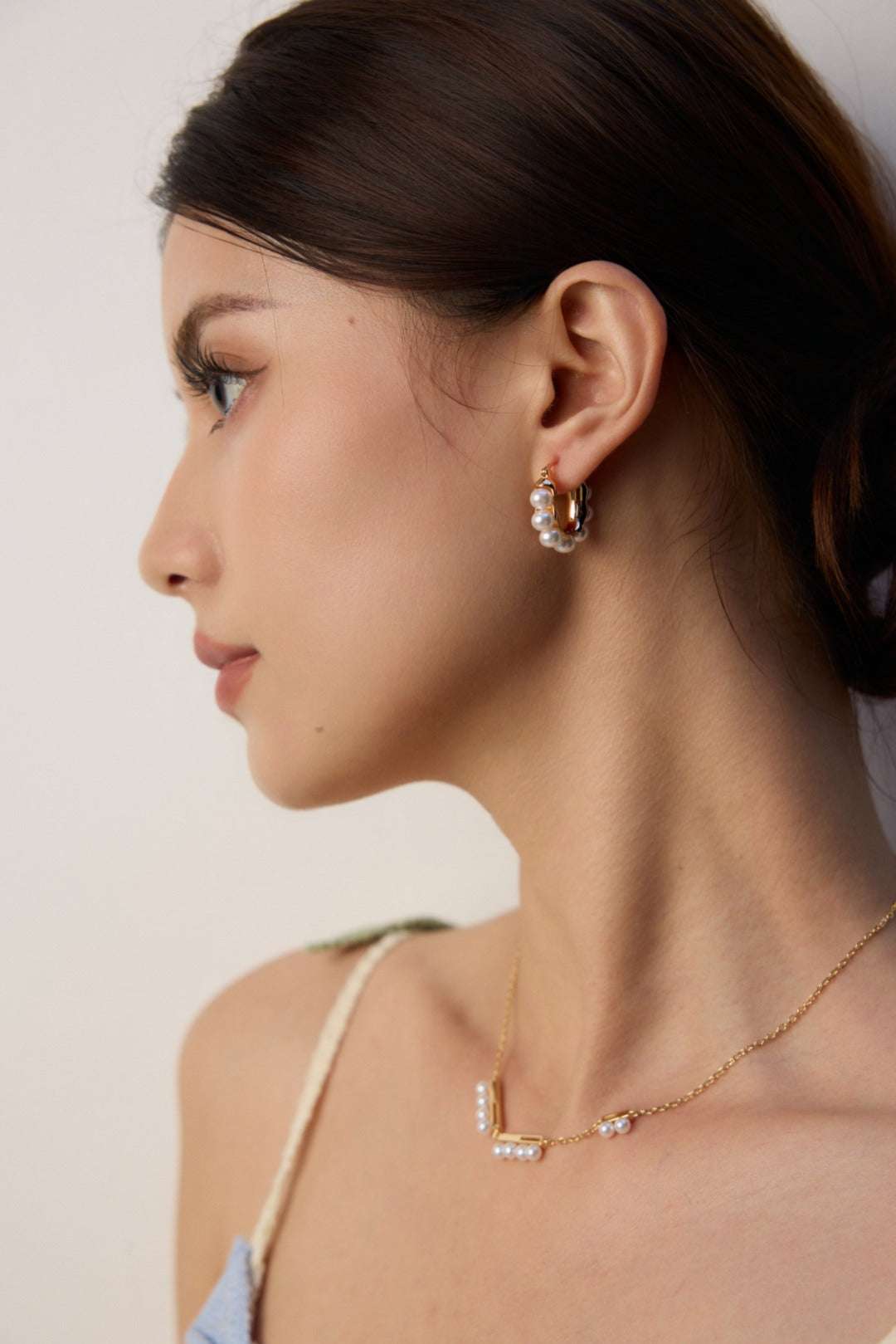 Nacre Radiance Necklace ｜Eudorra Jewelry.