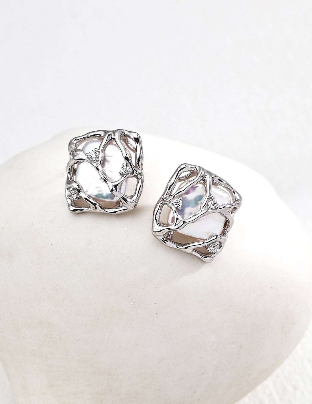 Lunar Spark Earrings ｜Eudorra Jewelry.