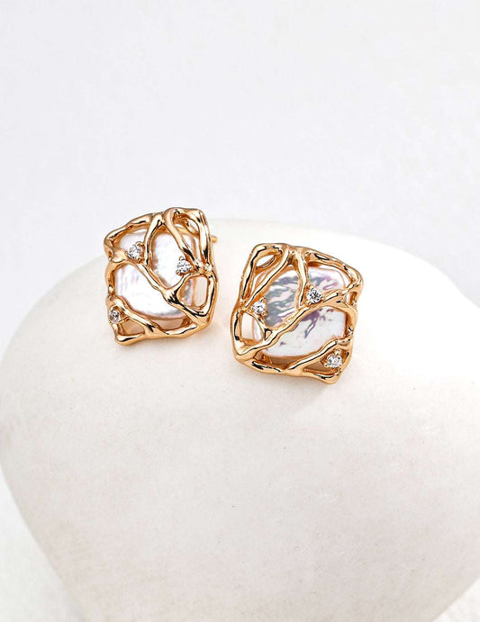 Lunar Spark Earrings ｜Eudorra Jewelry.