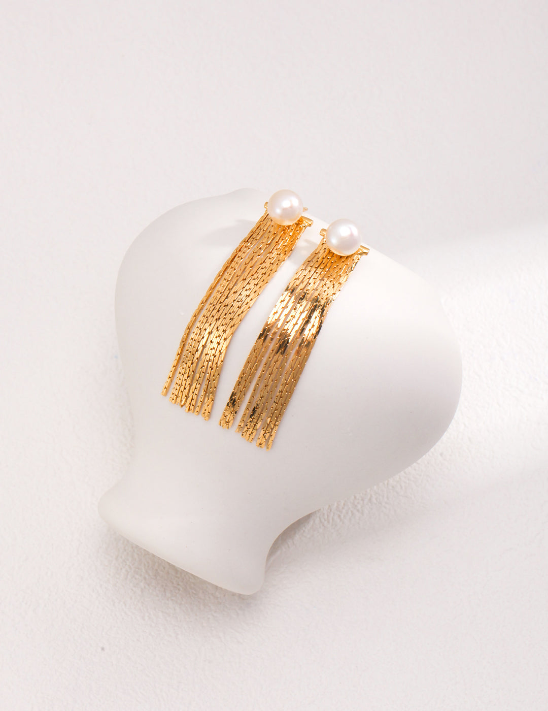 Women's Tassel Earrings | Pearl Tassel Earrings | Eudorra Jewelry