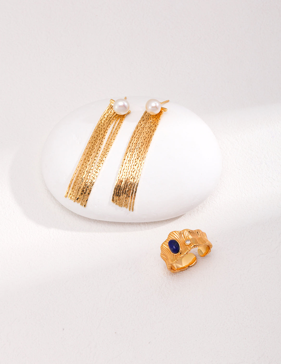 Women's Tassel Earrings | Pearl Tassel Earrings | Eudorra Jewelry