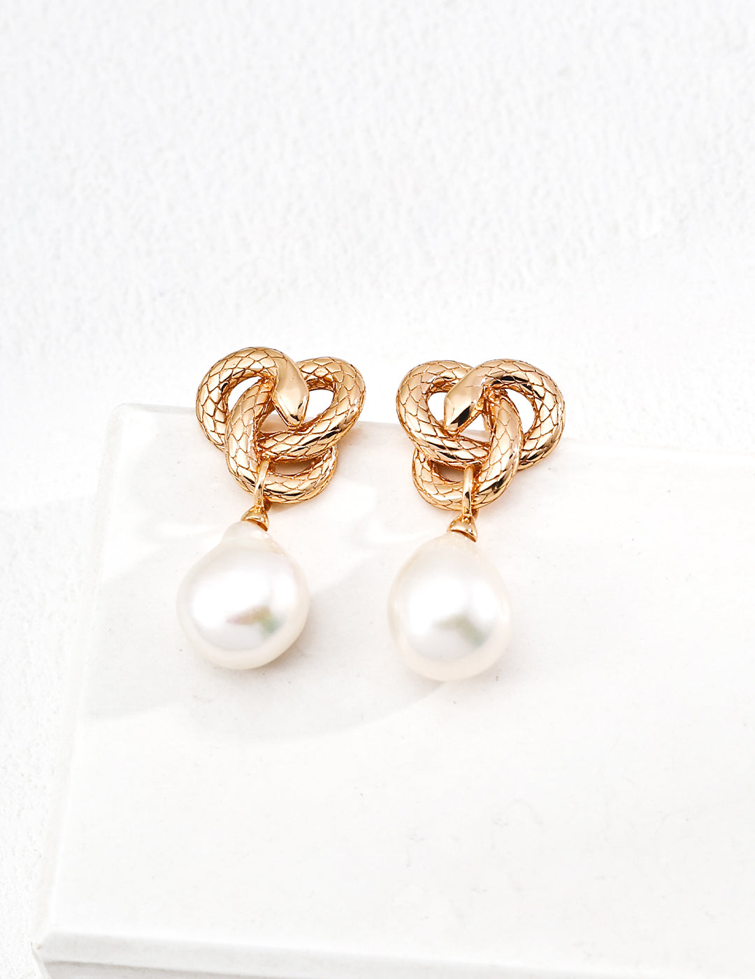 Baroque Pearl Earrings | Sterling Silver Earrings | Eudorra Jewelry